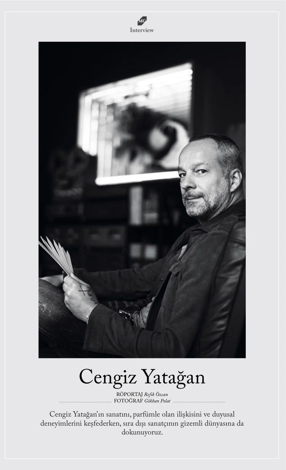 MG magazine: interview with Cengiz Yatağan
