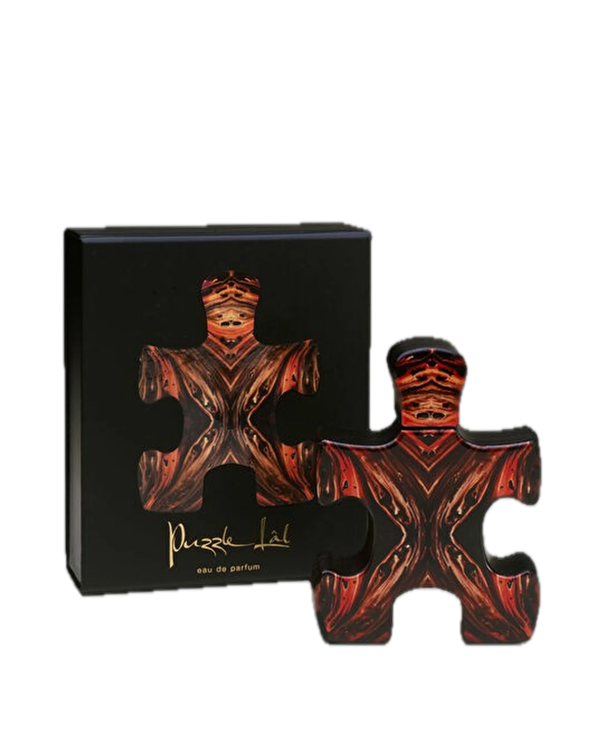 Puzzle Lal Eau de Parfum, heykelsi sanat şişesi
