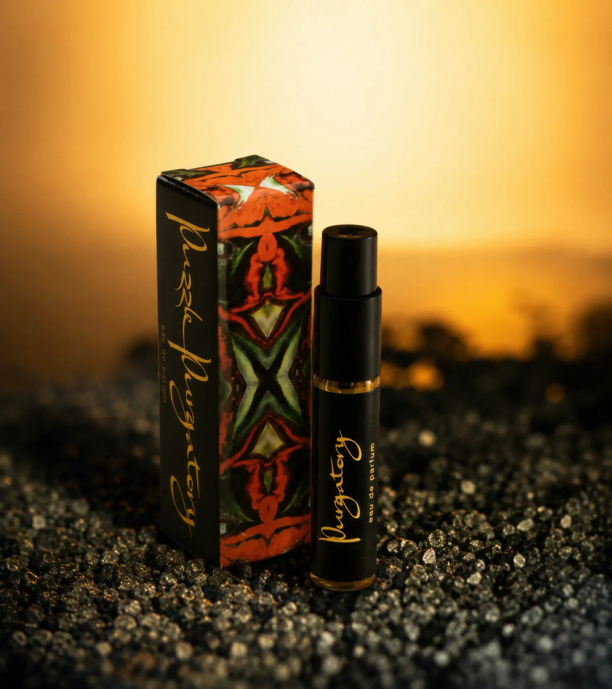 Puzzle Purgatory 2.5 ml tester, studio photograph