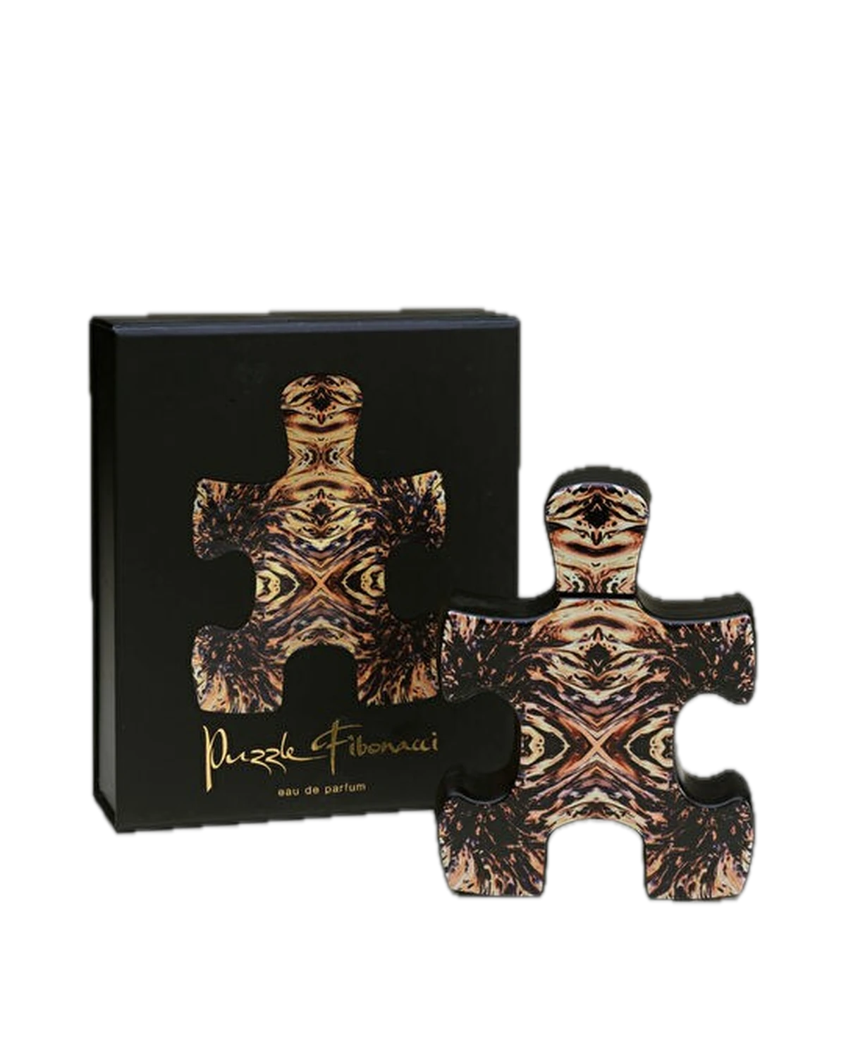 Puzzle Fibonacci Eau de Parfum, sculptural art bottle