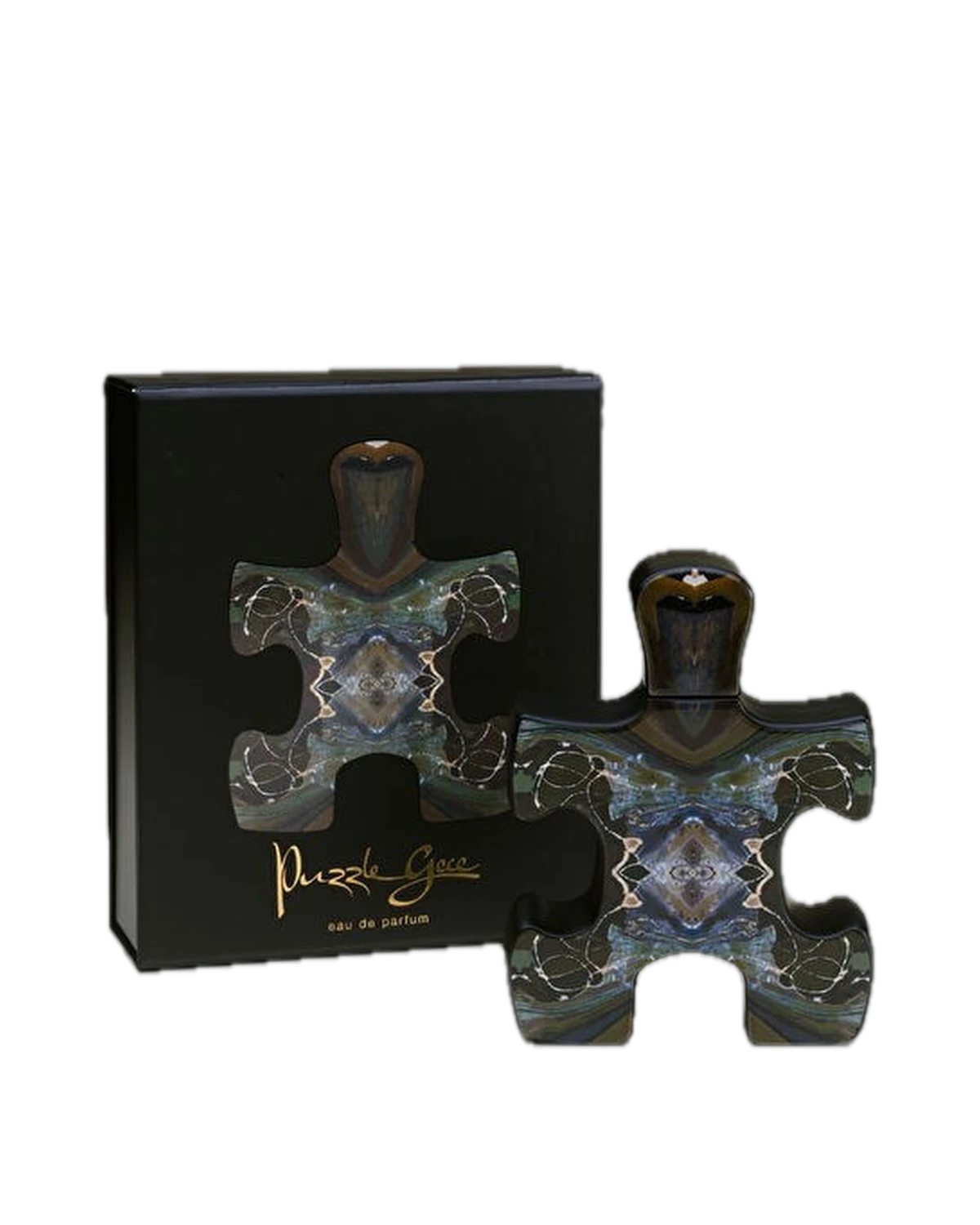 Puzzle Gece Eau de Parfum, sculptural art bottle